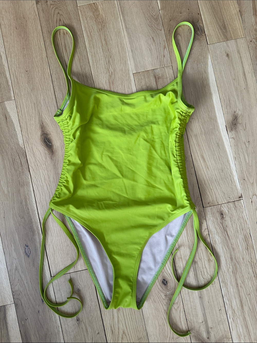 Gnash Swim One Piece Swimsuit | colour: chartreuse | size: 4.